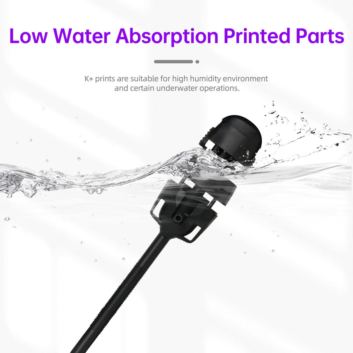 Resione K Plus Black Tough ABS-Like 3D Printer Resin