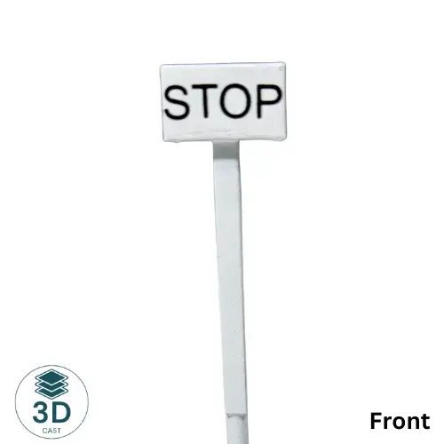HO Scale stop board for model railway lineside signage and scenery, stocked in Australia