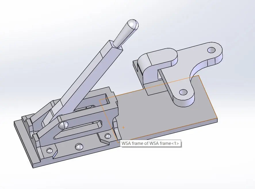N Scale WSA point lever Normal Position with Crank left 4pce