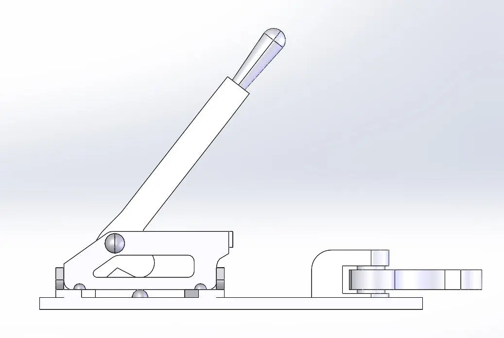 N Scale WSA point lever Normal Position with Crank left 4pce