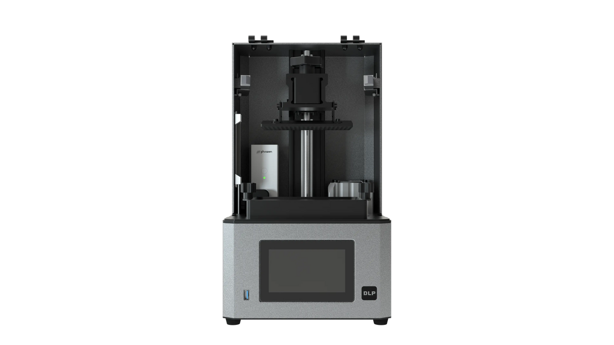 Phrozen Lumii 2K DLP dental 3D printer front view with cover open