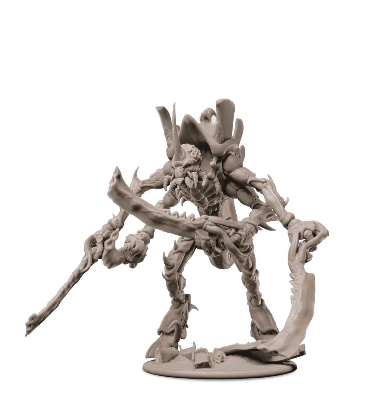 Detailed fantasy creature miniature printed in Phrozen RPG Lychee Beige resin