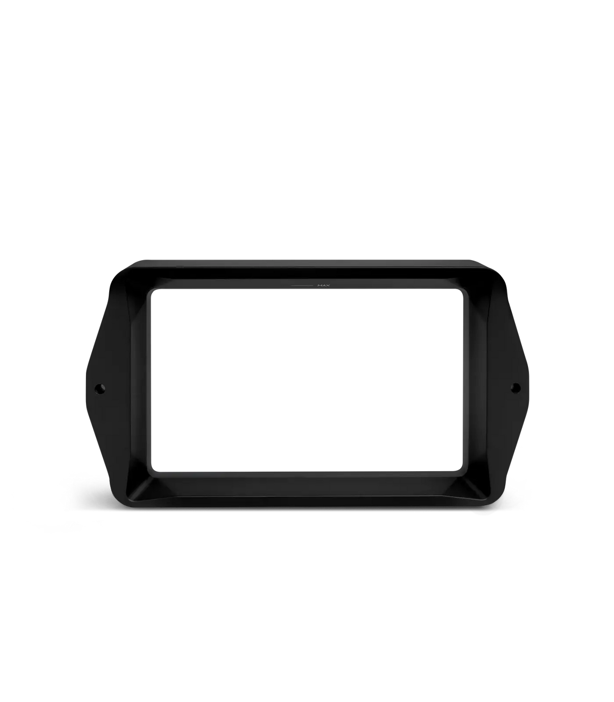 Phrozen Sonic Mini 8K and 8KS resin vat viewed from directly above, showing the open rectangular frame, FEP film base, MAX fill line, and four corner mounting points