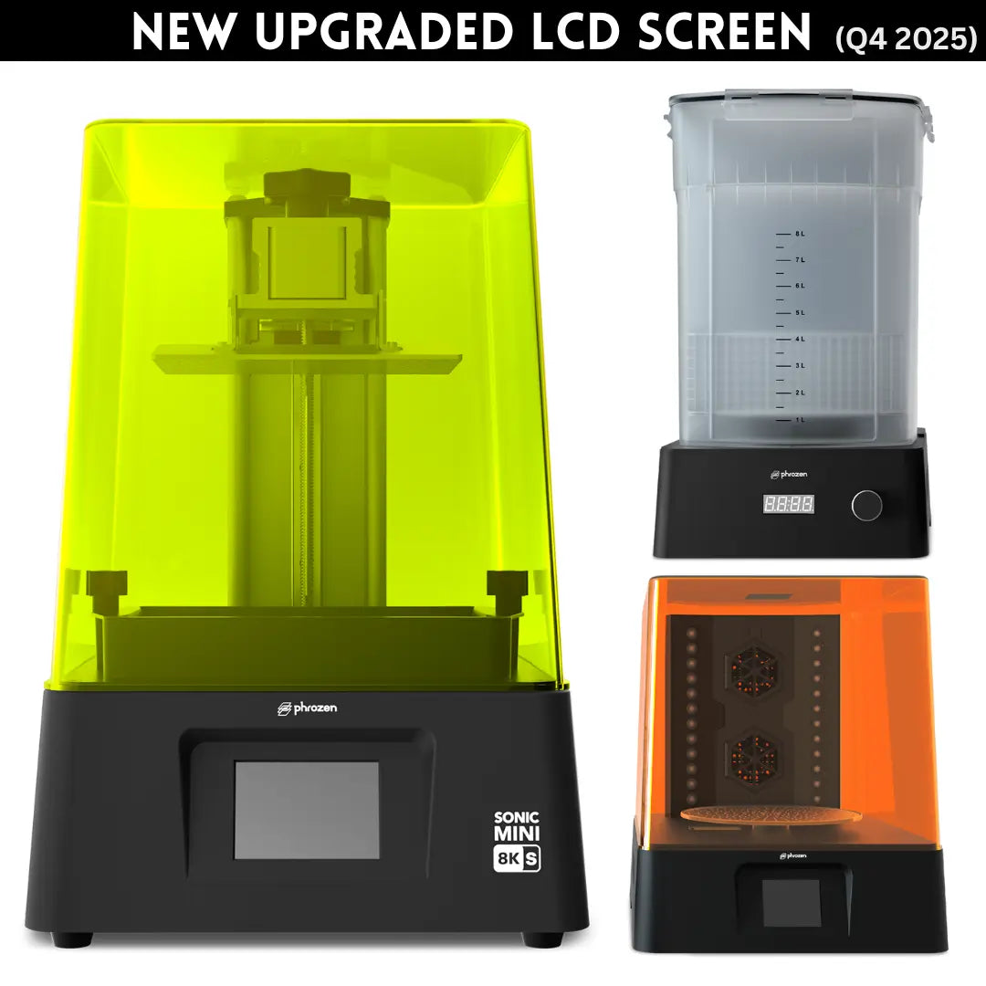 Phrozen Sonic Mini 8KS Resin 3D Printer + Wash & Cure Kit Bundle Phrozen