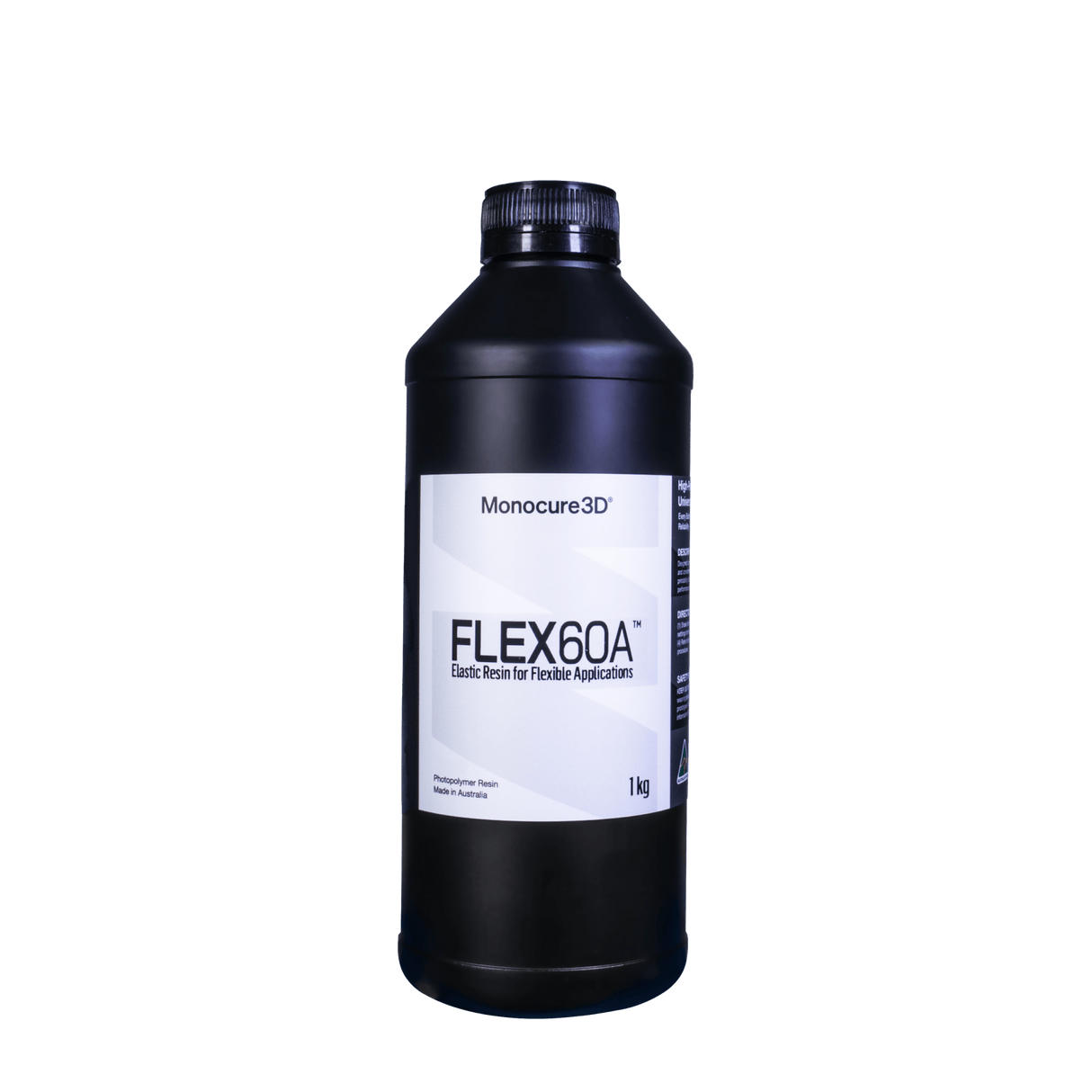 Monocure3d Flex60A Black 3D Printer Resin Monocure3d