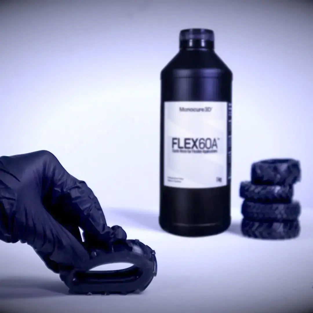Monocure3d Flex60A Black 3D Printer Resin Monocure3d