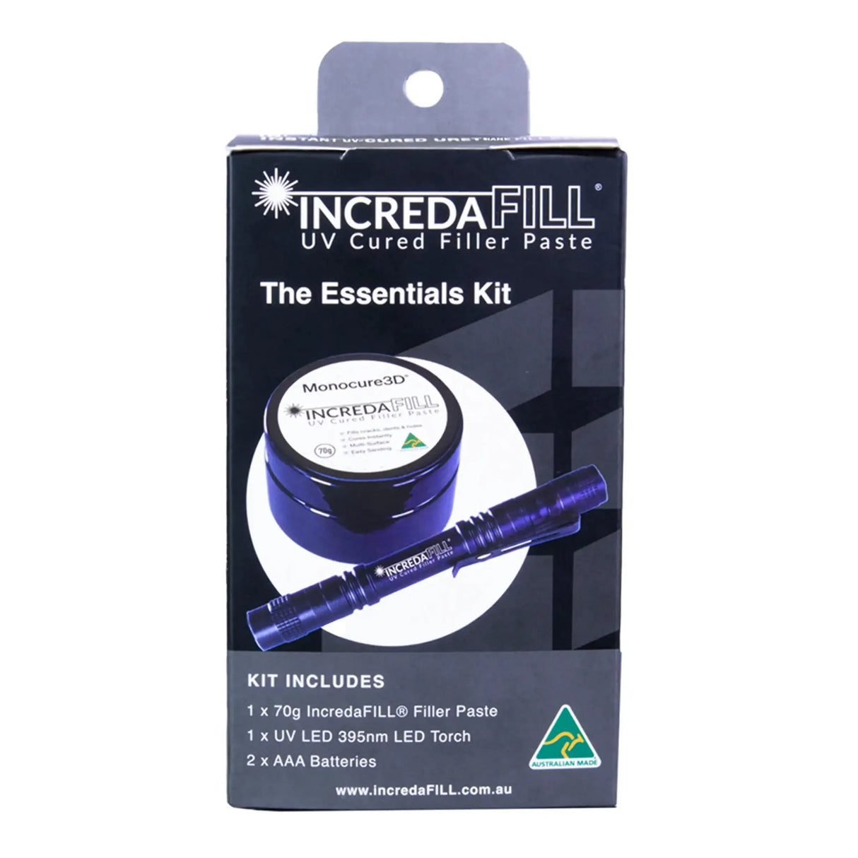 Monocure3D IncredaFILL® Essentials Kit 70g Monocure3d