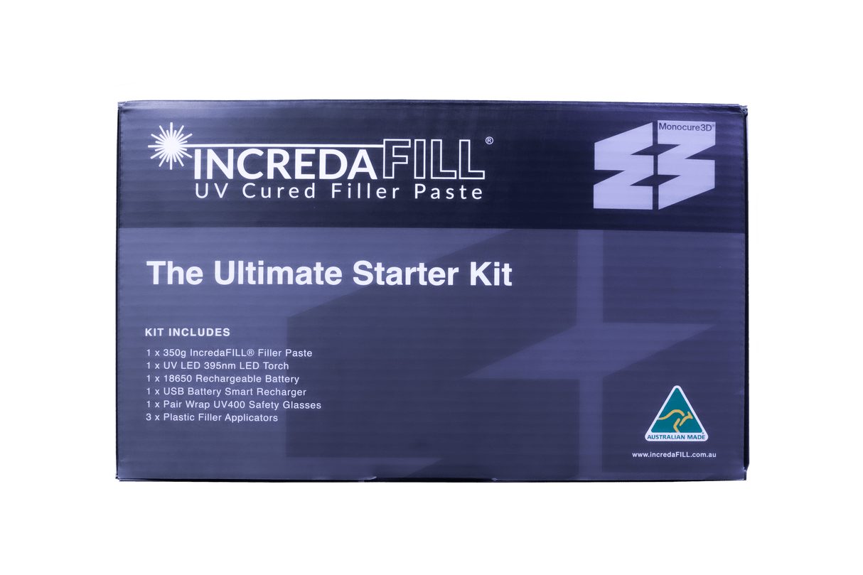 Monocure3d - Monocure3d Incredafill® – Ultimate Starter Kit (350g) - 3D Printing Accessories - 3D Cast