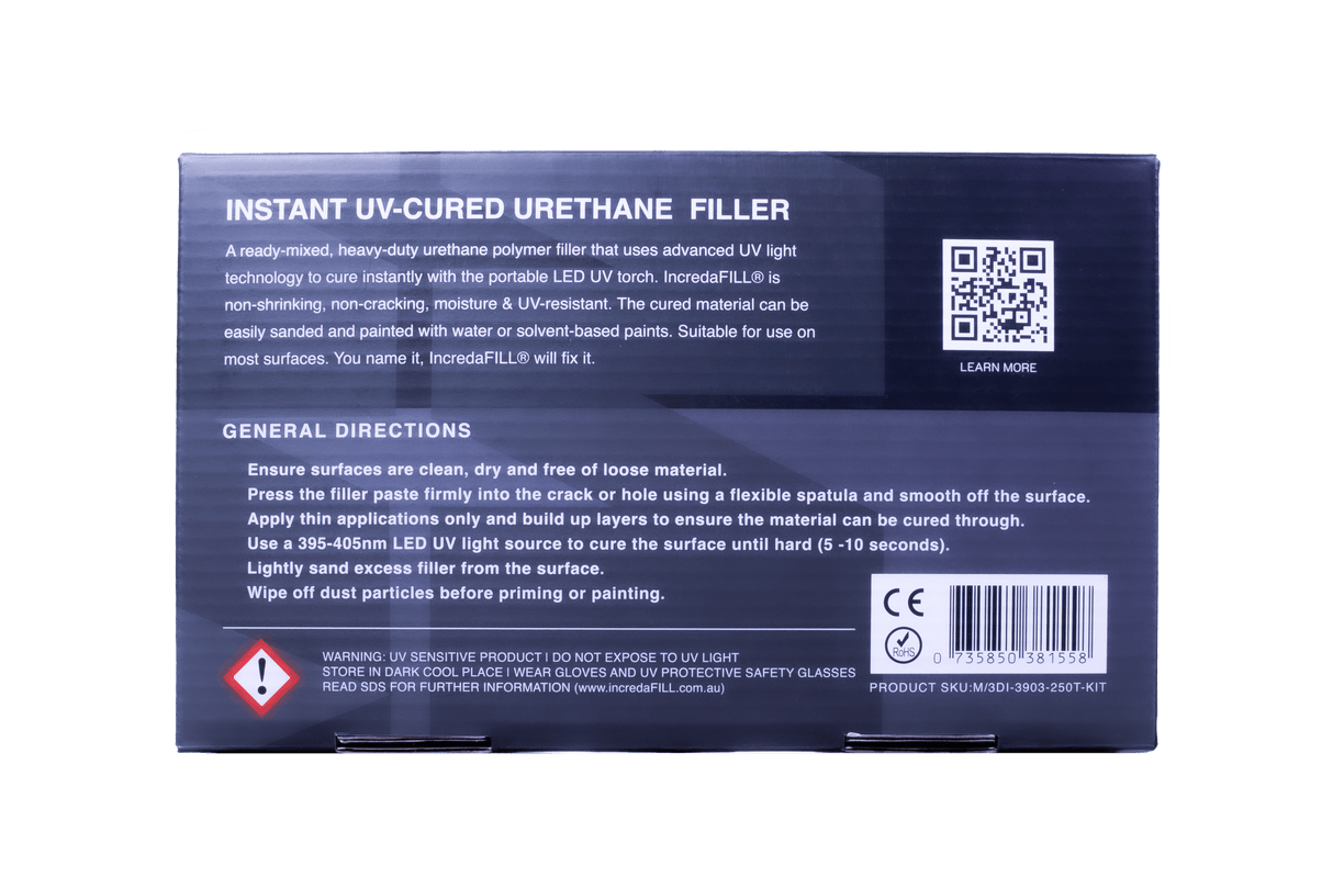 Monocure3d Incredafill® – Ultimate Starter Kit (350g) Monocure3d