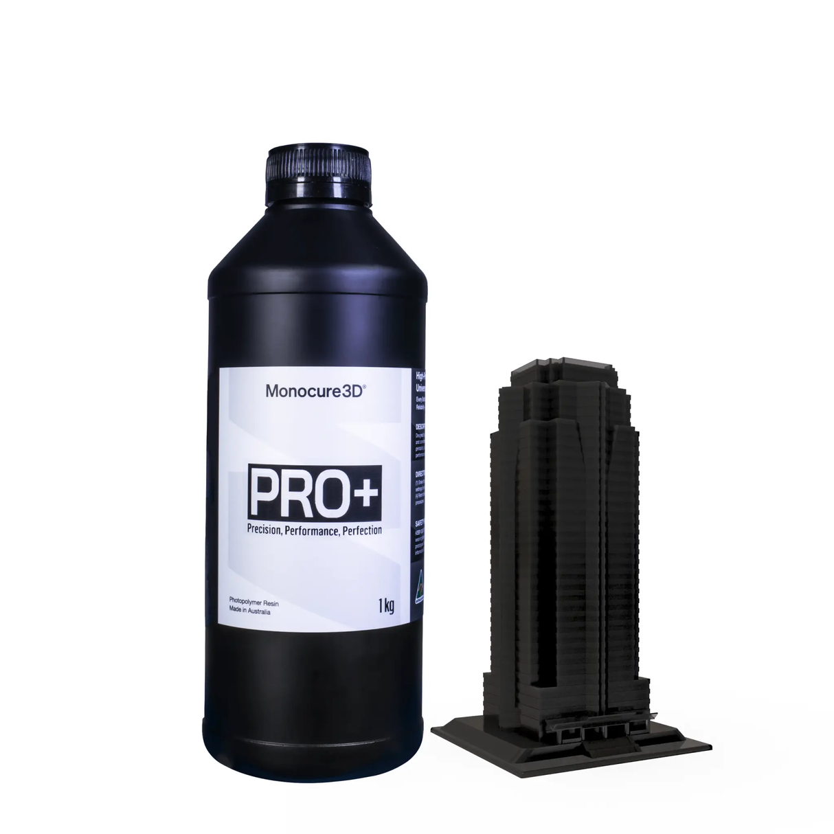 Monocure3D Pro+ Dense Black 3D Printer Resin Monocure3d