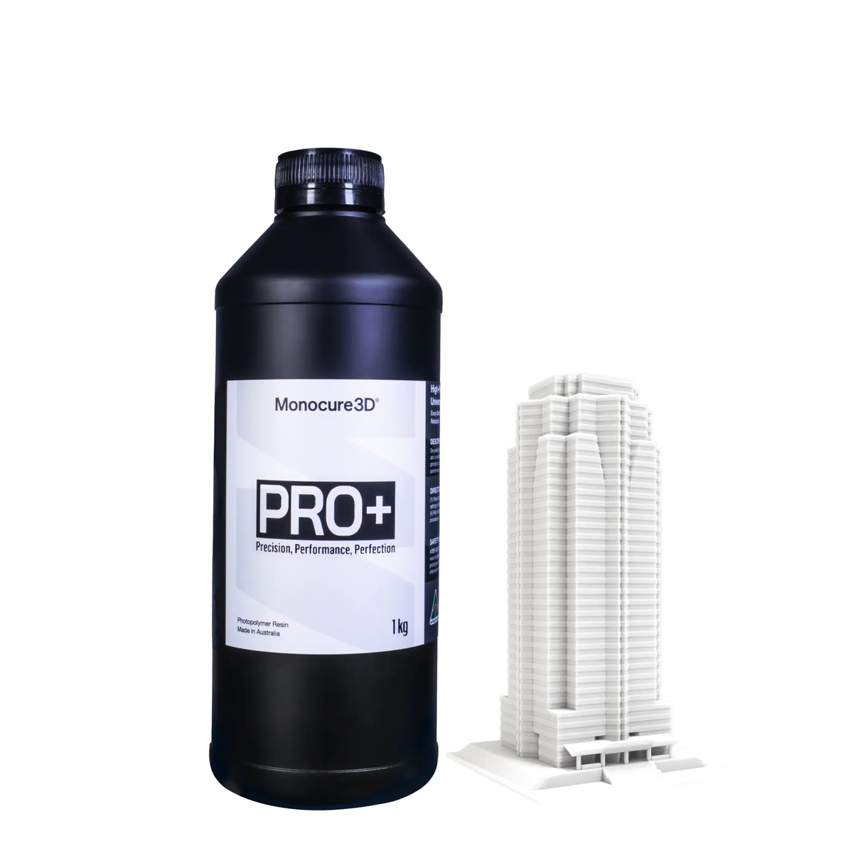 Monocure3d Pro+ Matte White 3D Printer Resin Monocure3d