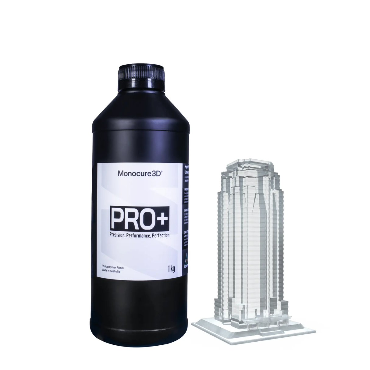 Monocure3D Pro+ Ultra Clear 3D Printer Resin Monocure3d