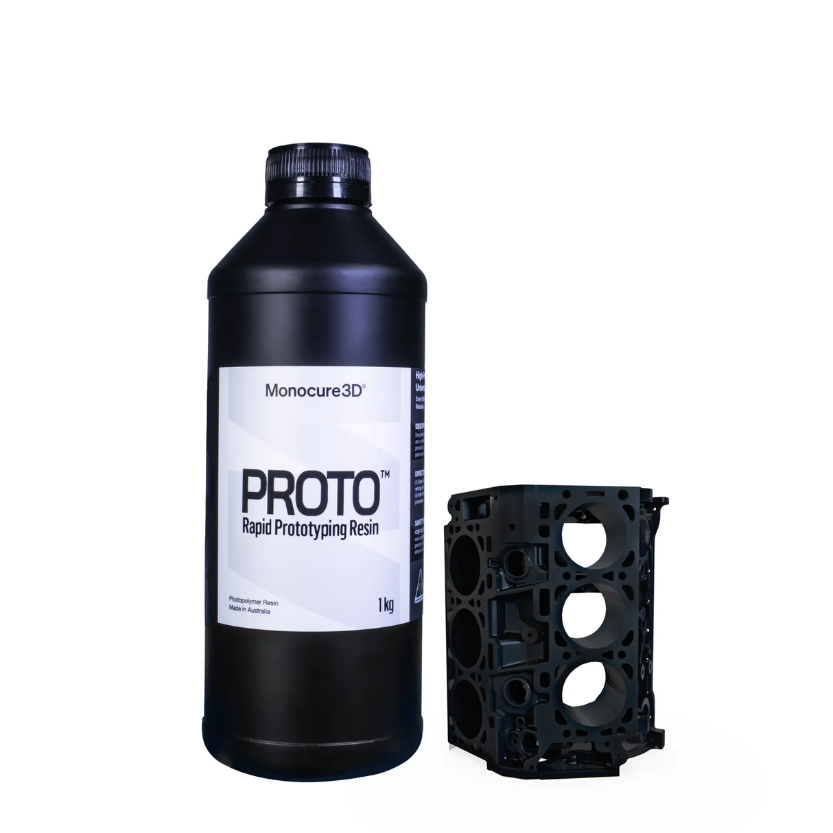 Monocure3d PROTO™ Resin Black 3D Printer Resin Monocure3d