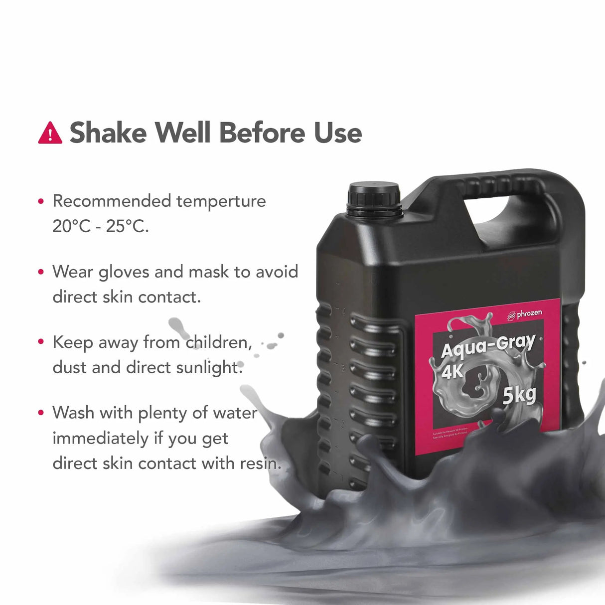 Phrozen - Phrozen Aqua 4K Gray - 3d printing resin - 3D Cast