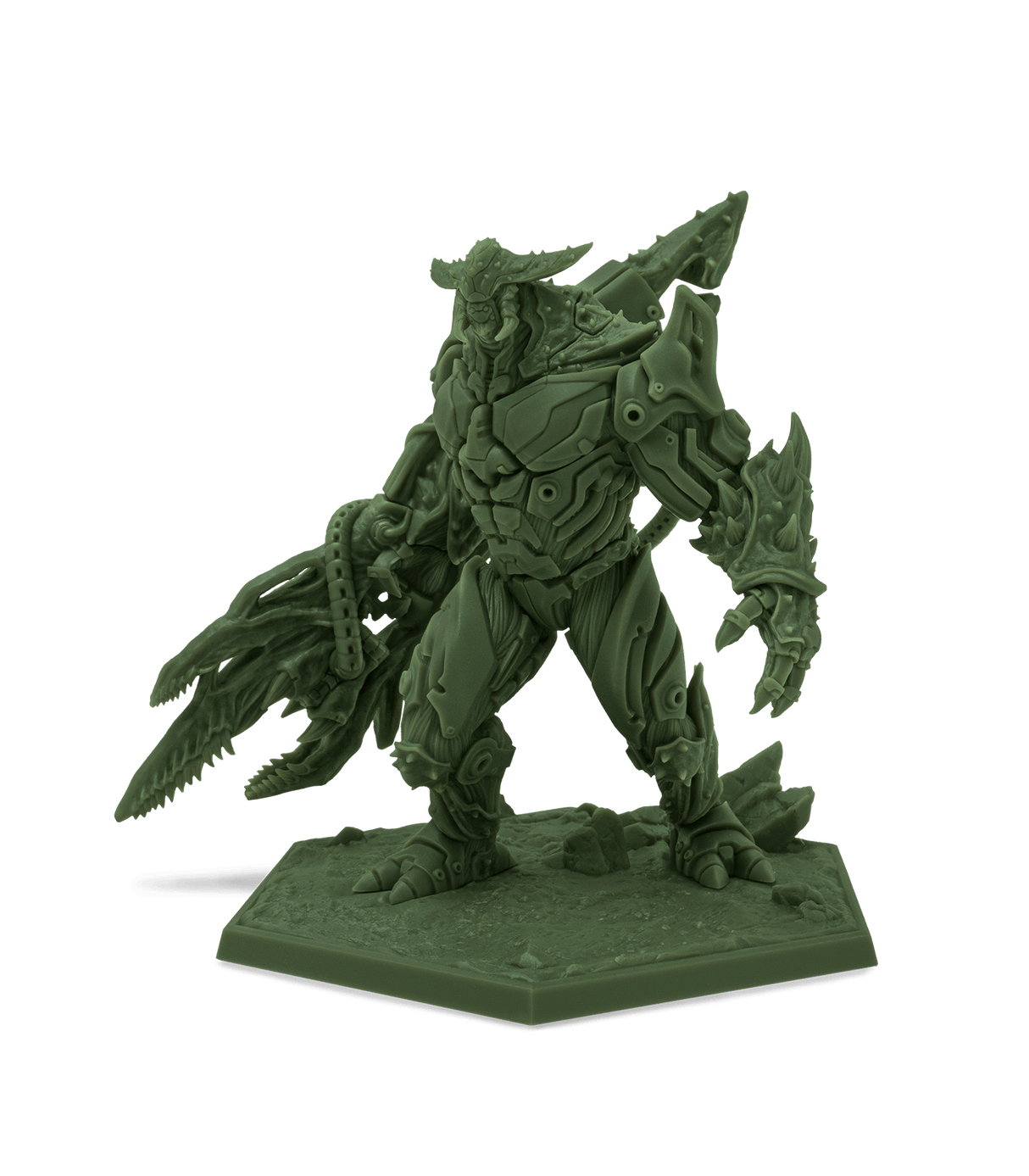 Phrozen Aqua Hyperfine Green resin printed sample for miniature and gaming models