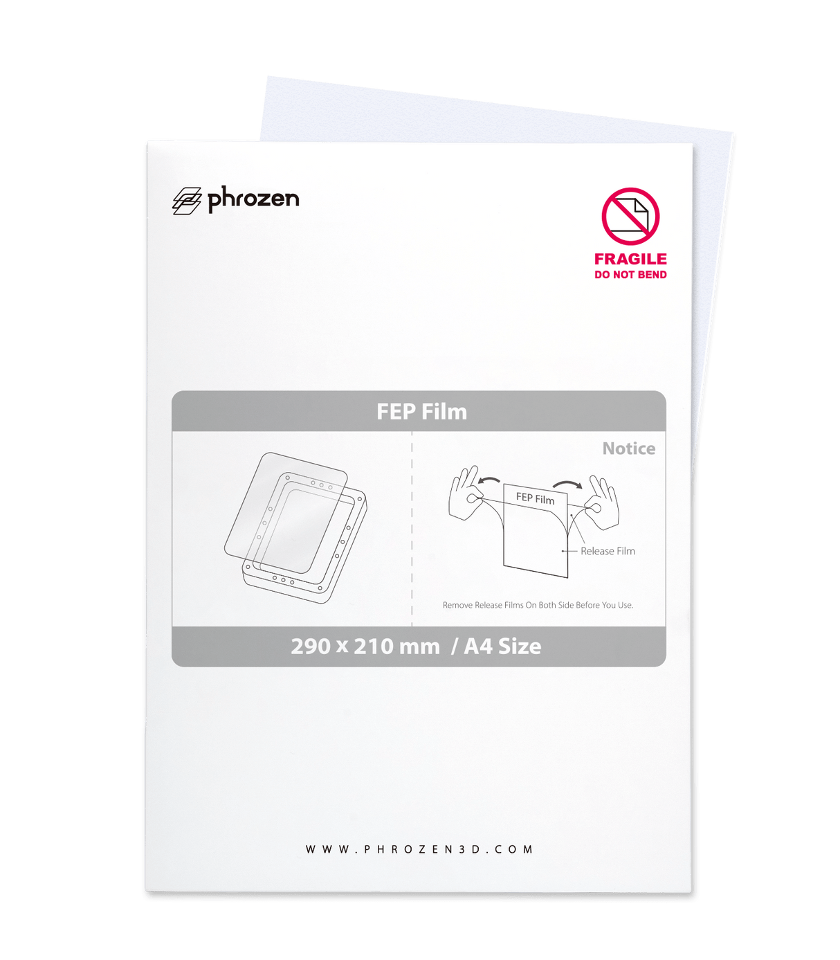Phrozen - Phrozen FEP film(A4 size) - 3D Printing Accessories - 3D Cast