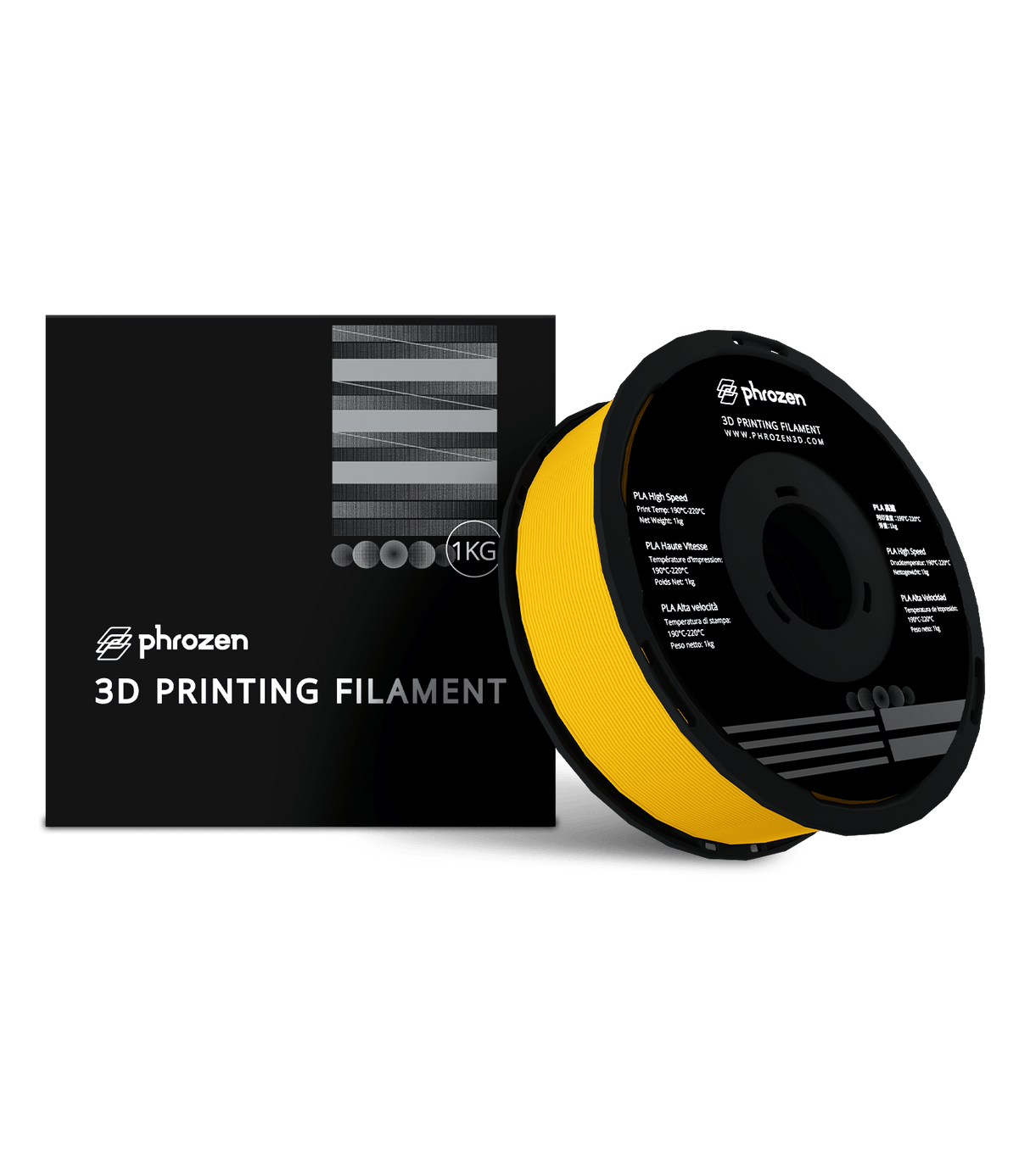 Phrozen High Speed PLA 1kg Yellow 3D Printing Filament Phrozen