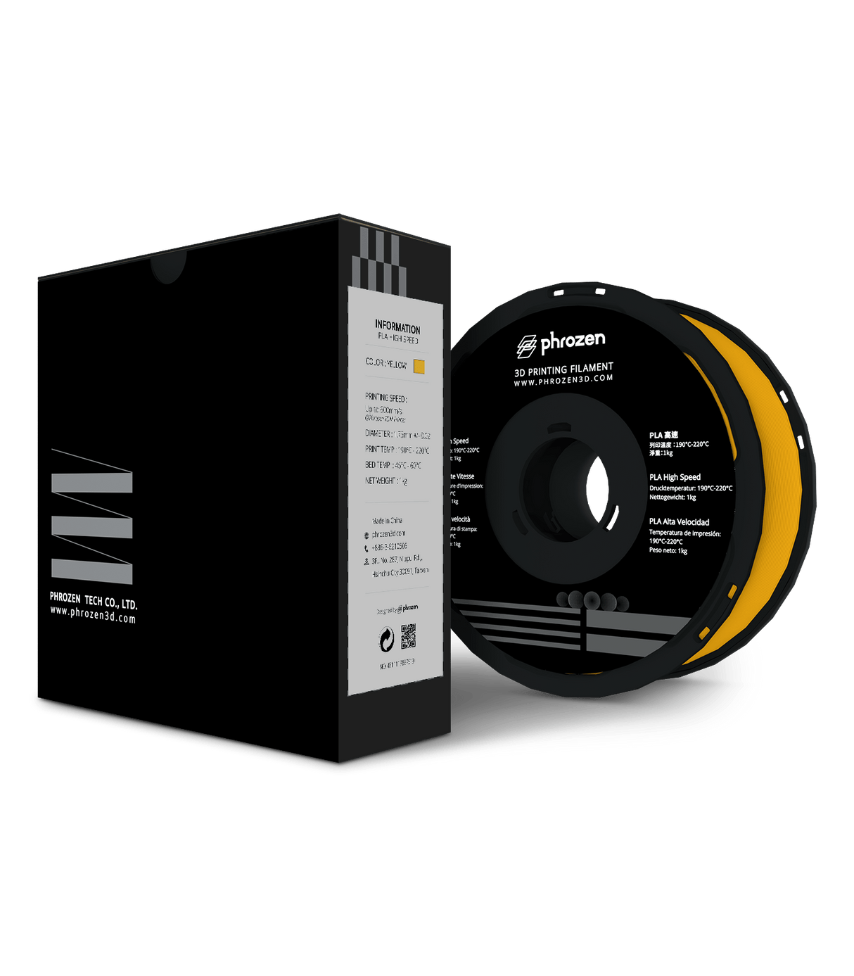 Phrozen High Speed PLA 1kg Yellow 3D Printing Filament Phrozen