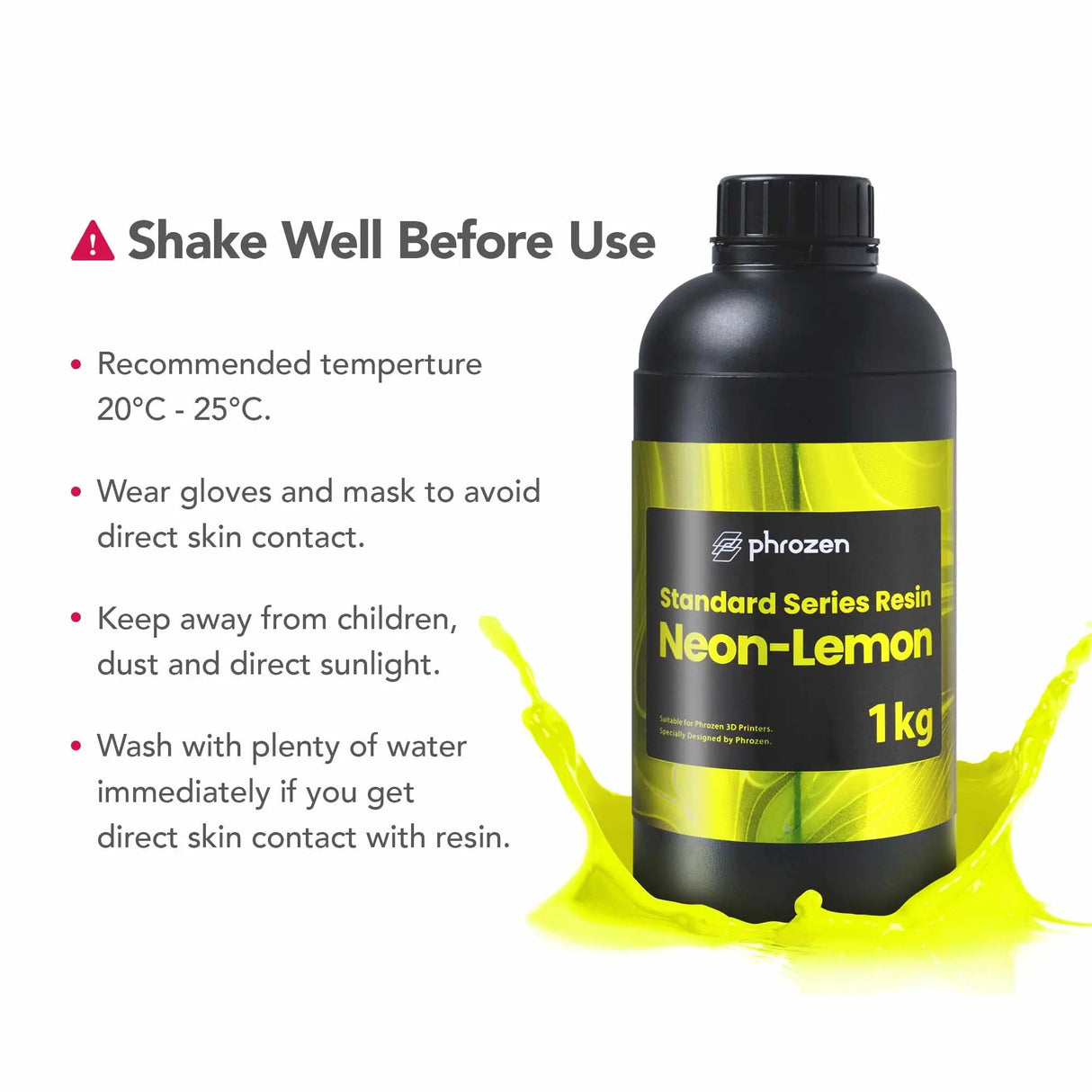 Phrozen Neon Lemon 3D Printer Resin Phrozen