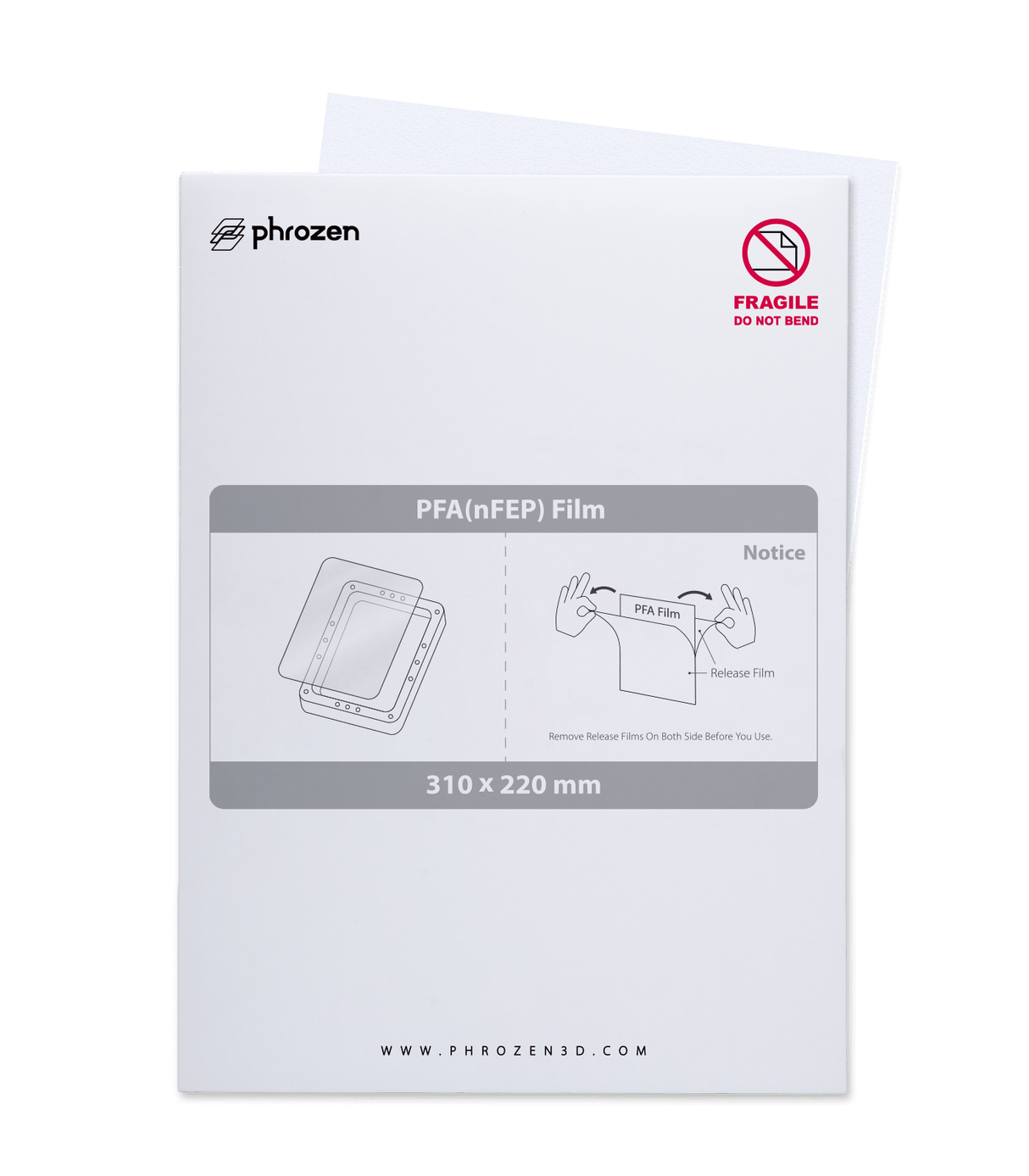 Phrozen - Phrozen PFA (nFEP) Film (310*220 mm) - 3D Printing Accessories - 3D Cast