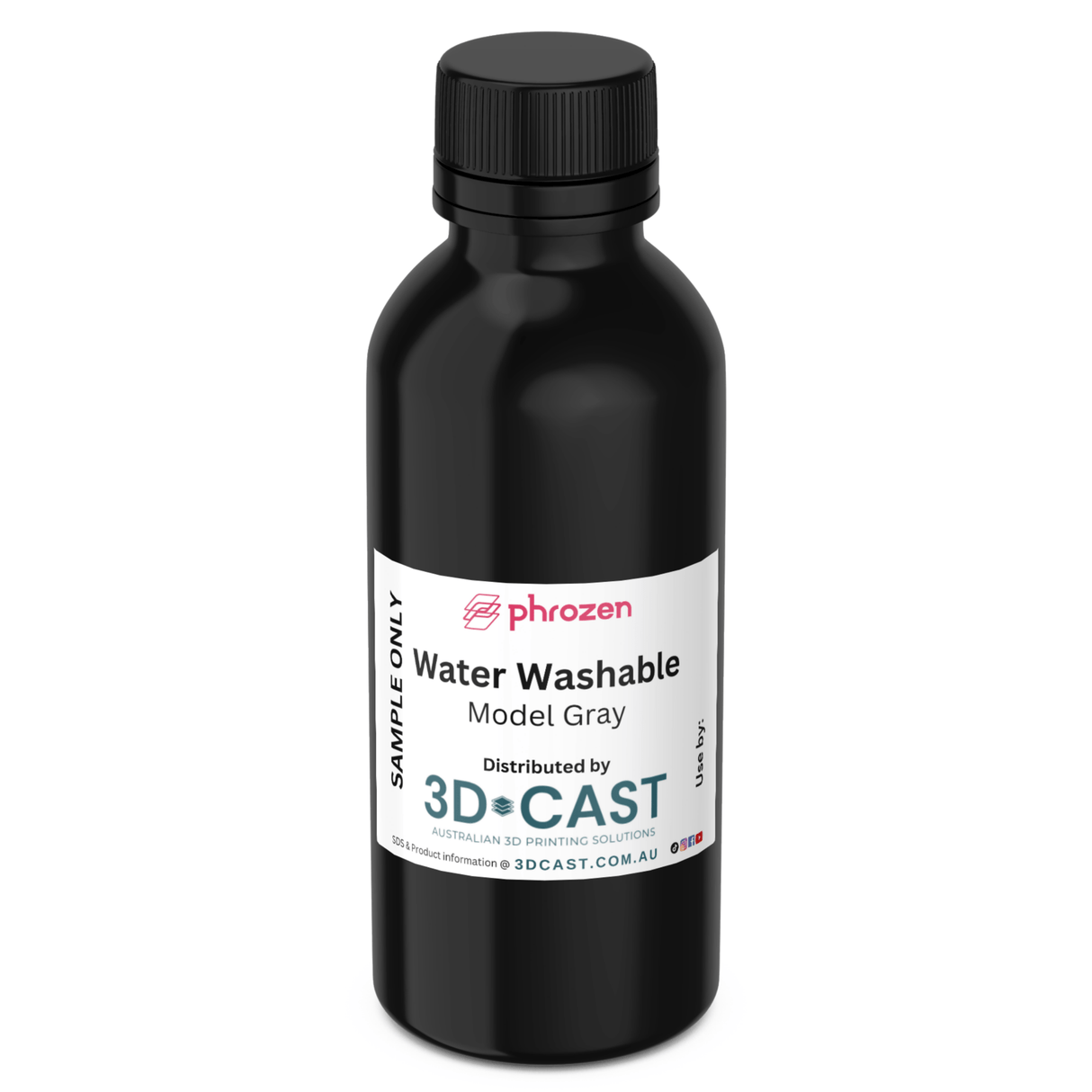 Phrozen - Phrozen Water Washable Model Gray Sample Bottle - 3d printing resin - 3D Cast