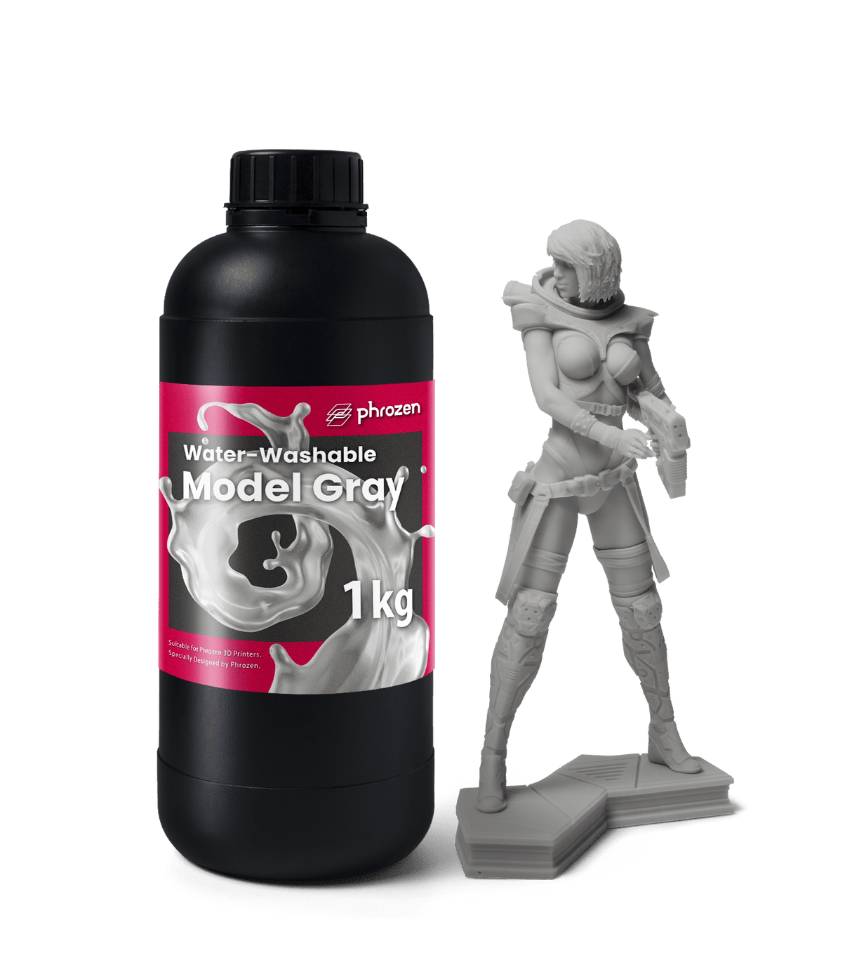 Phrozen Water Washable Model Gray 3D Printer Resin Phrozen