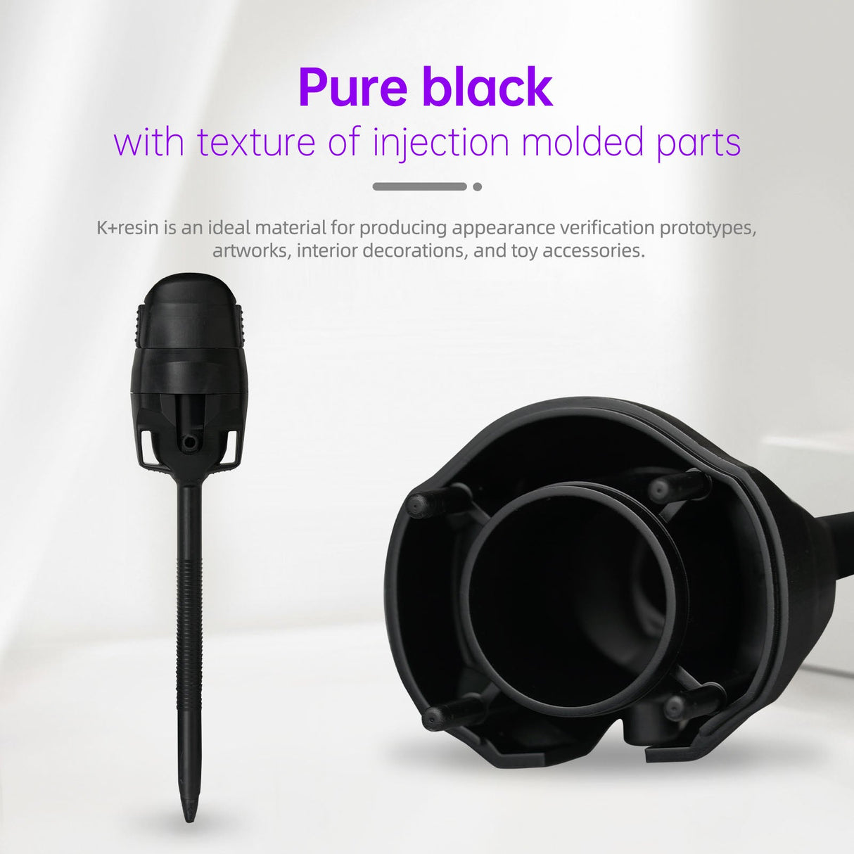 Resione - Resione K+ Black Tough ABS - Like 3D Printing Resin - 3D Printer Resin - 3D Cast