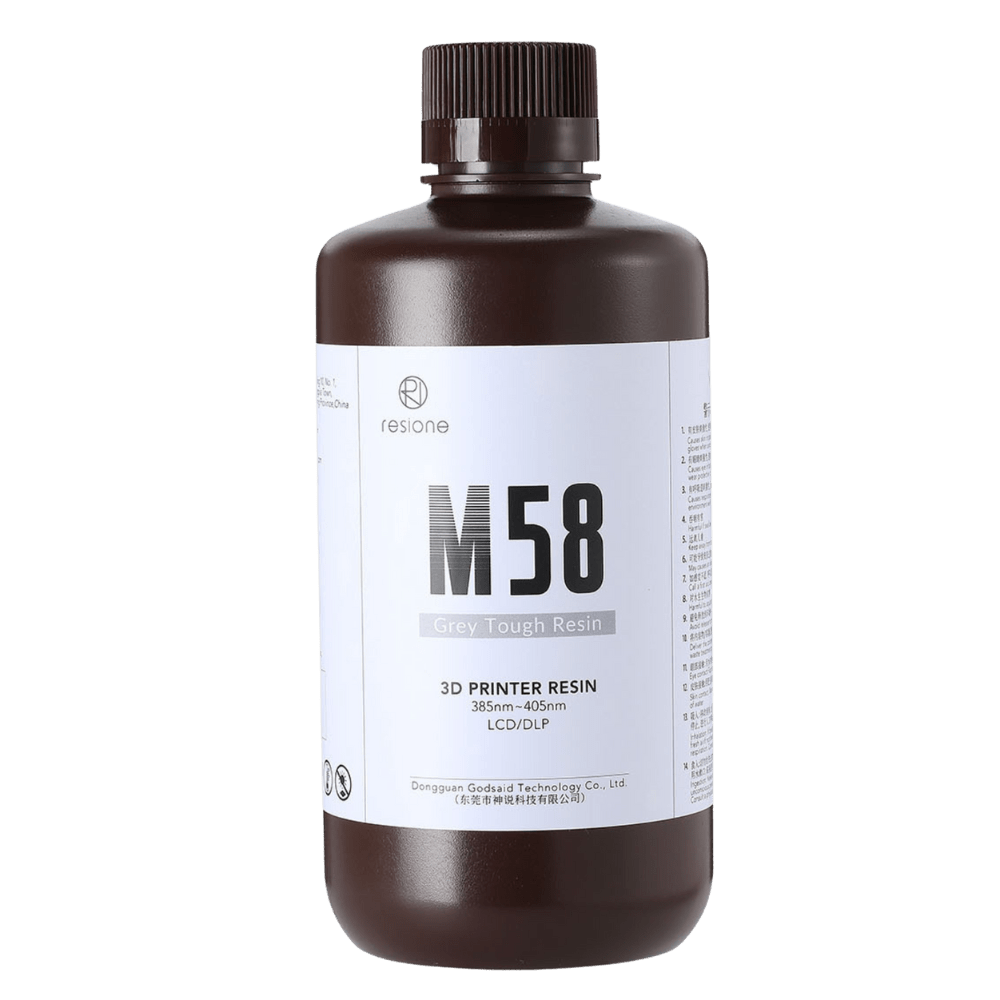 Resione - Resione M58 Gray Tough ABS Like 3D Printer Resin - 3D Printer Resin - 3D Cast