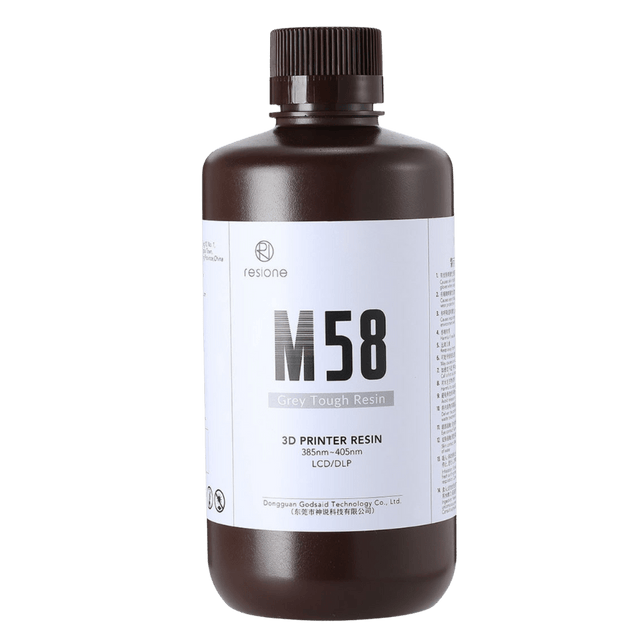 Resione - Resione M58 Gray Tough ABS Like 3D Printer Resin - 3D Printer Resin - 3D Cast