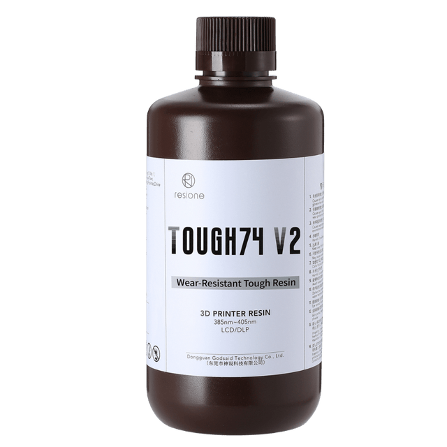 Resione - Resione Tough74 V2 Gray 3D Printer Resin - 3D Printer Resin - 3D Cast