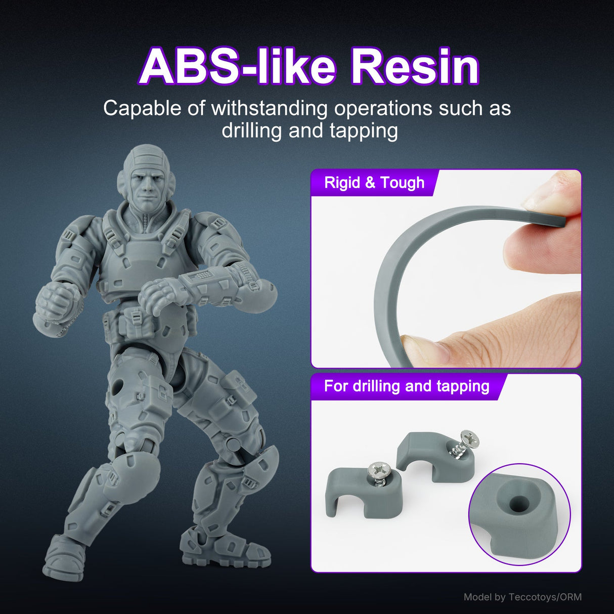 Resione - Resione Tough74 V2 Gray 3D Printing Resin - 3D Printer Resin - 3D Cast