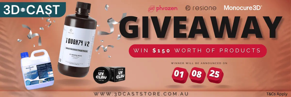 WIN-150-of-3D-Printing-Gear-Just-by-Shopping 3D Cast