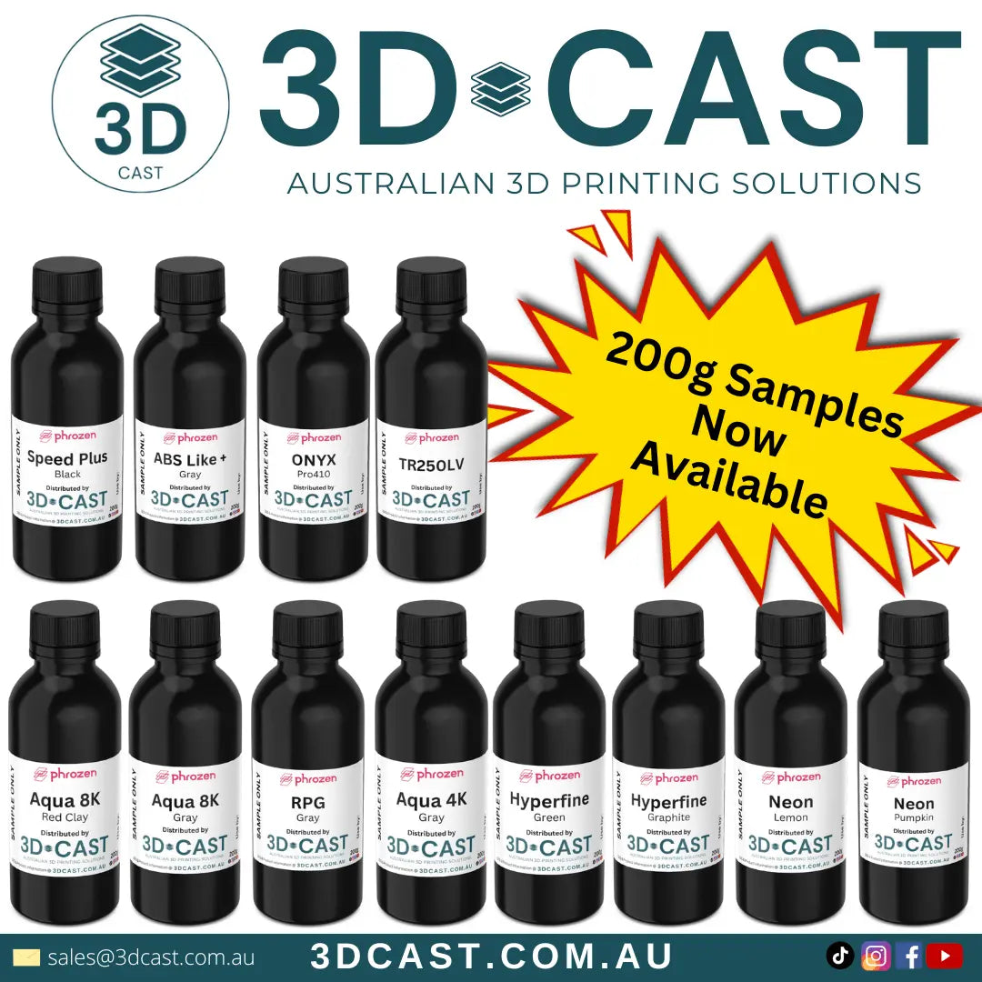 Phrozen 3D printing resin SAMPLE BOTTLES - 3D Cast