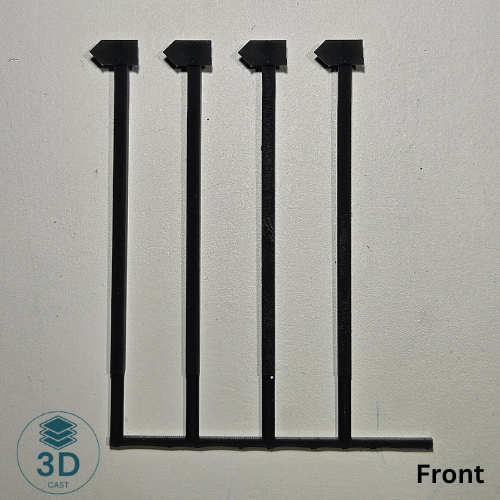 N Scale Curve Board-Left Handed Rail Post