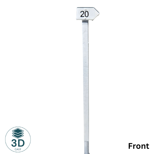 HO Scale Curve Board- Right Handed Wooden Post