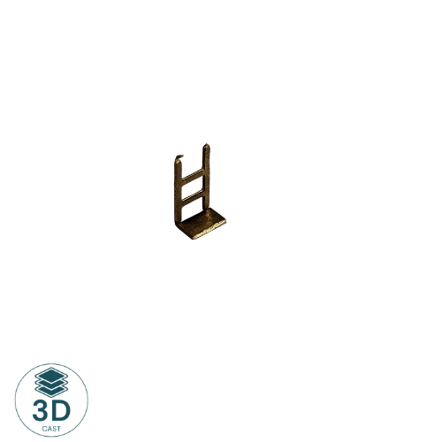 3D Cast - N Scale Brass Shunters steps - Plain - 3D Cast