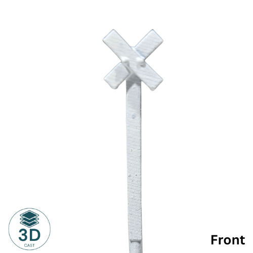 3D Cast - N scale Whistle Board - Wooden Post - 3D Cast