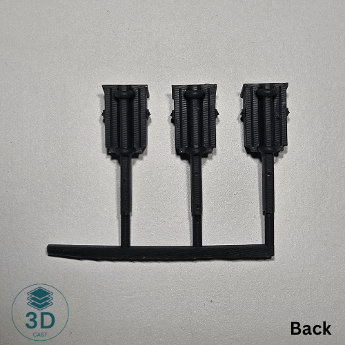 3D Cast - N Scale Wooden Phone box - rail post - 3D Cast