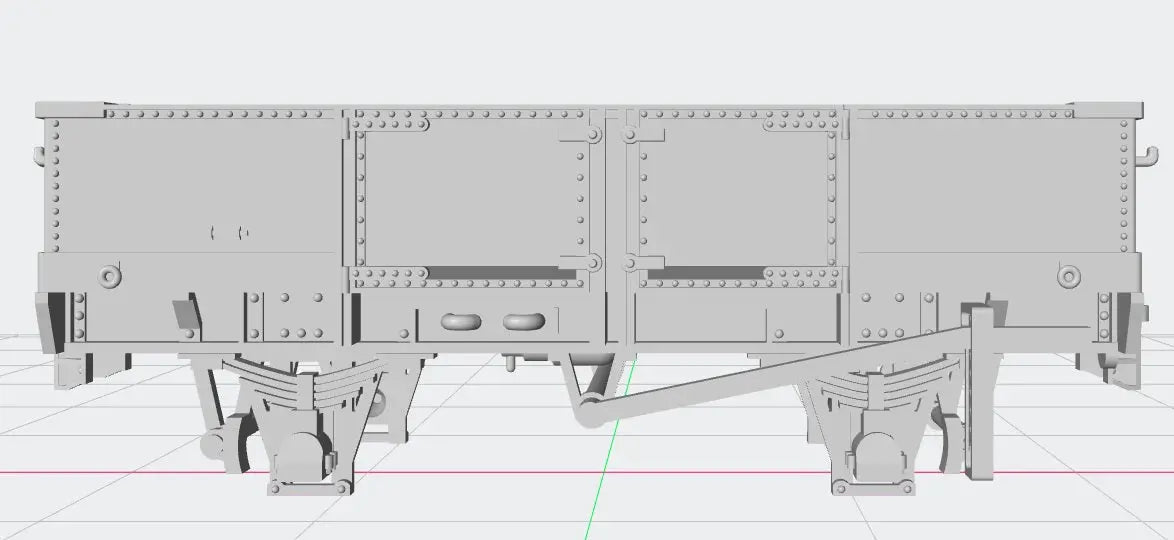N Scale IA Wagon Kit 5 Wagons -PACK J 3D Cast