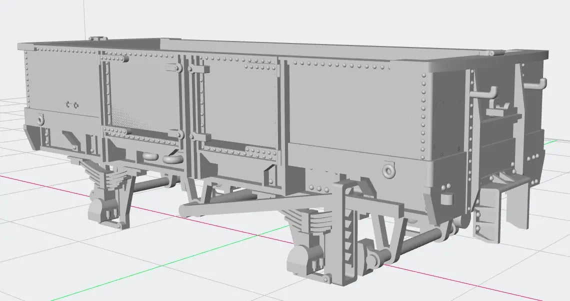 N Scale IA Wagon Kit 5 Wagons -PACK J 3D Cast