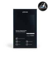 Front of the Phrozen tempered glass LCD screen protector box for Sonic Mega 8K, 8K S, and 8K V2 printers, listing features: anti fingerprint coating, 9H hardness, 0.2mm slim design, high light transmission, and 1.5D rounded edges.