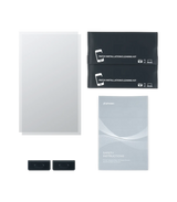 Contents of the Phrozen tempered glass LCD screen protector kit laid out: two glass panels, two patch installation and cleaning kits, two dust removal stickers, and a safety instructions booklet.