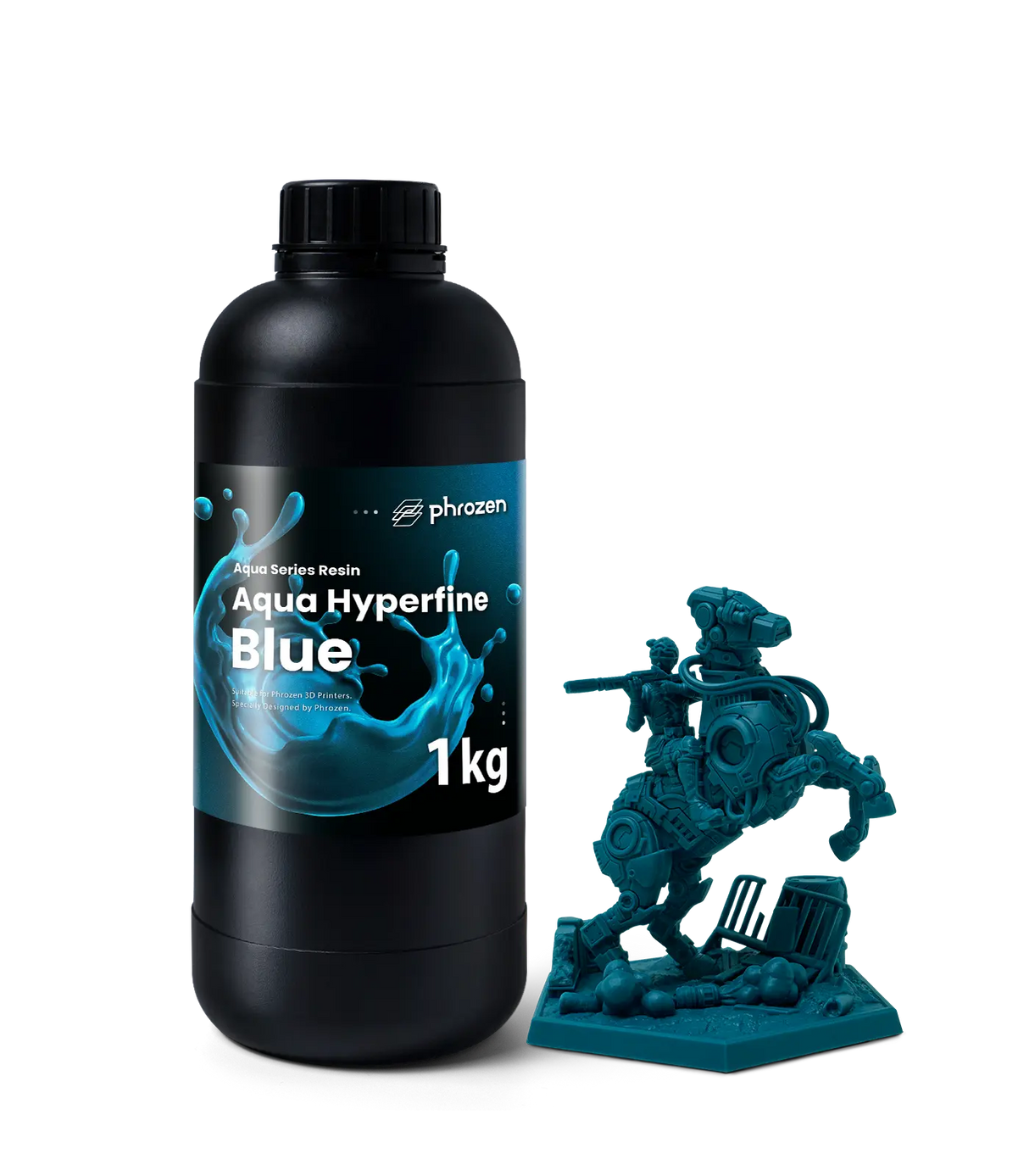 Product detail of Phrozen Aqua Hyperfine Blue resin colour swatch