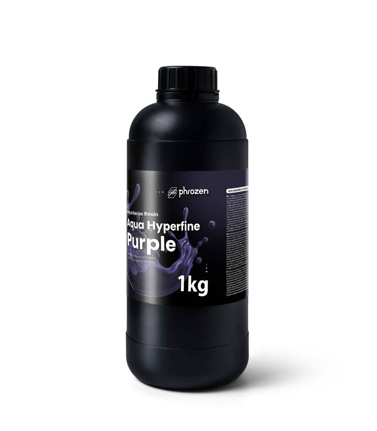 In-use view of Phrozen Aqua Hyperfine Purple resin high-detail print