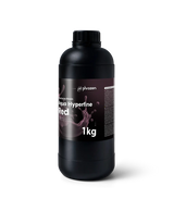 Phrozen Aqua Hyperfine Red high resolution MSLA resin 1kg bottle side view with GHS hazard statement