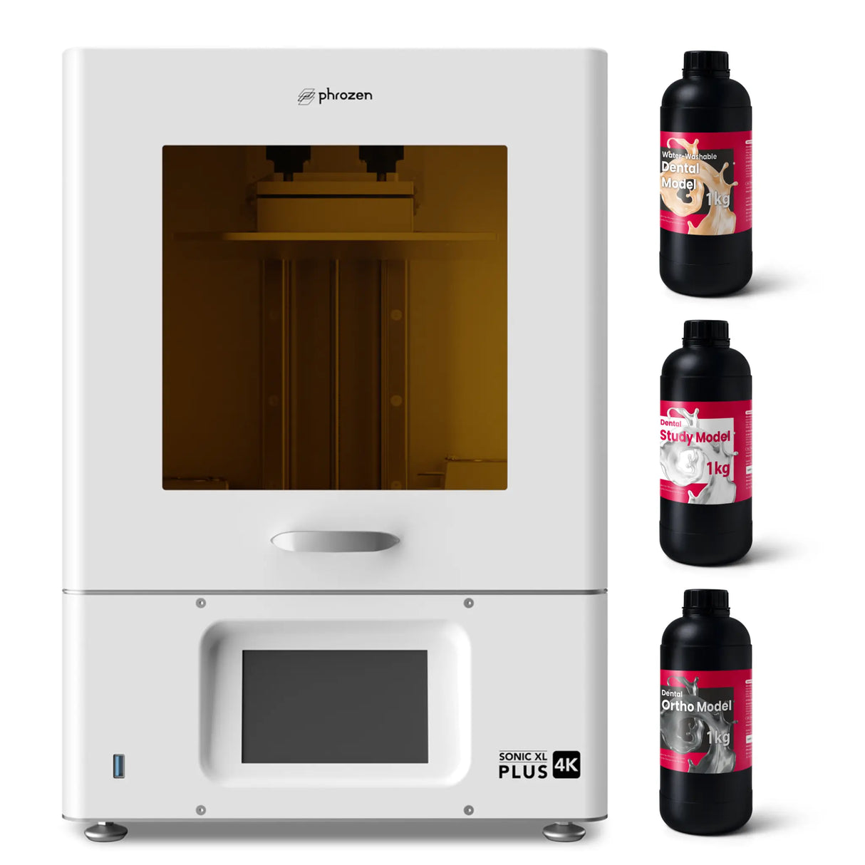 Phrozen Dental XL 4K Plus 3D Printer Resin Starter Bundle