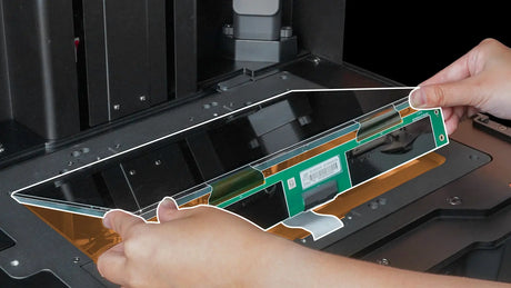 Tool-free quick release LCD panel replacement on the Phrozen Revo 16K MAX