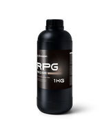 Phrozen RPG Beige Lychee Slicer endorsed miniature resin 1kg bottle side view with GHS hazard statement