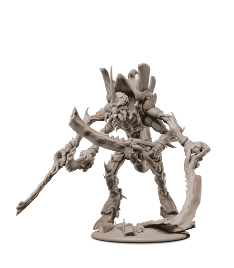 Detailed fantasy creature miniature printed in Phrozen RPG Lychee Beige resin