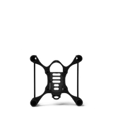 3D printed drone frame in Phrozen Rigid PC/GF-like Black resin, showing fine detail and rigid structure